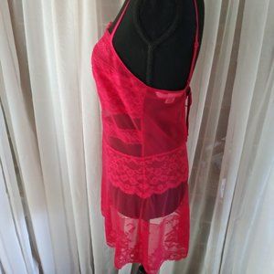 Victoria's Secret Red Layered Short Nighty